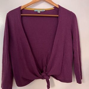 Boden cashmere blend cropped sweater